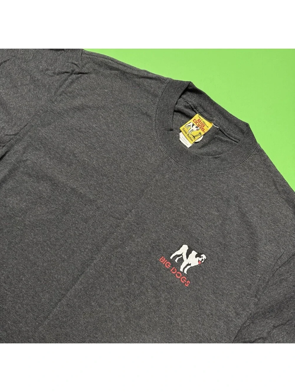 Vintage 2006 Big Dogs Yes I Do Own The Road Biker Motorcycle Y2K Gray Shirt Men - Picture 2 of 9